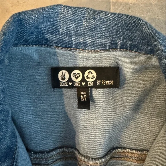 Rewash Denim Mini Dress | M - Picture 4 of 5